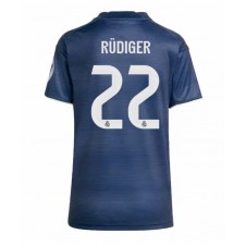 Real Madrid Antonio Rudiger #22 Bortedrakt Kvinner 2025-26 Kortermet Real Madrid Antonio Rudiger #22 Bortedrakt Kvinner 2025-26 Kortermet